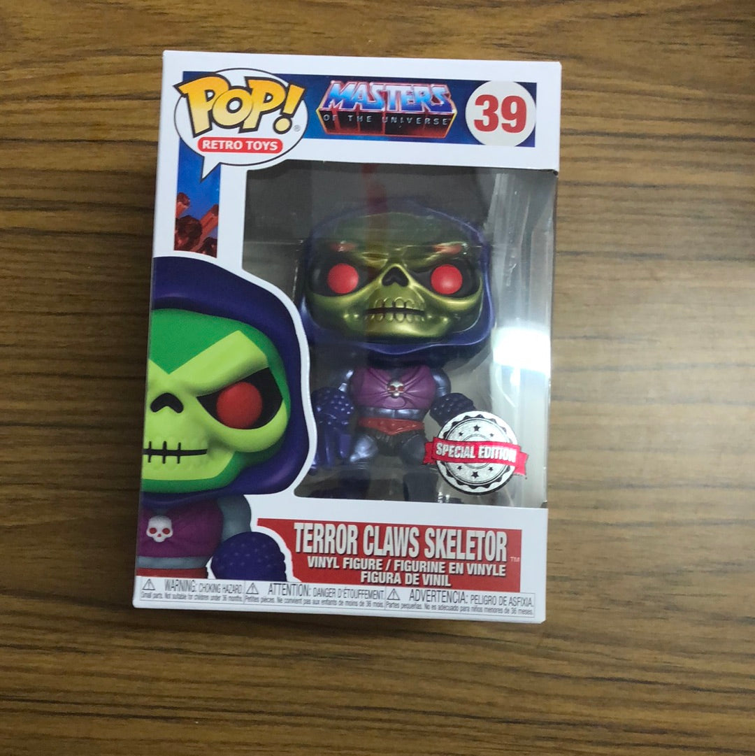 Terror Claws Skeletor Metallic Funko Vinyl POP - Masters Of The Universe #39 FRENLY BRICKS - Open 7 Days