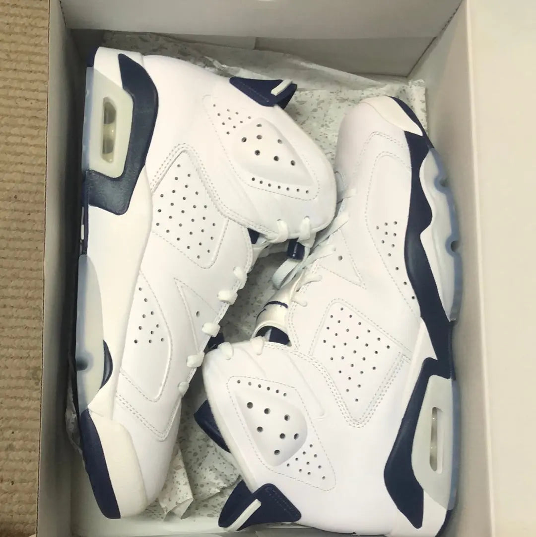 Air Jordan 6 Retro White/Midnight Navy US12 FRENLY BRICKS - Open 7 Days