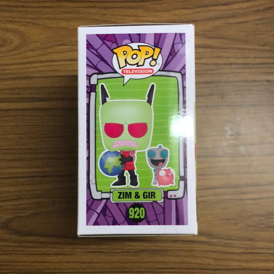 Funko POP! Television: Invader Zim - Zim & Gir #920 - Exclusive w/ Protector FRENLY BRICKS - Open 7 Days