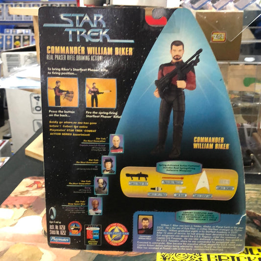 1997 Playmates Star Trek Warp Factor Series 1 Commander William Riker Figure FRENLY BRICKS - Open 7 Days