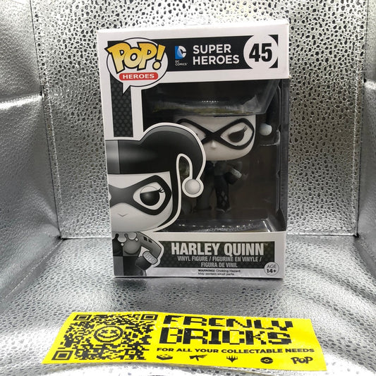 Funko Pop:#45 Harley Quinn (Black & White) FRENLY BRICKS - Open 7 Days