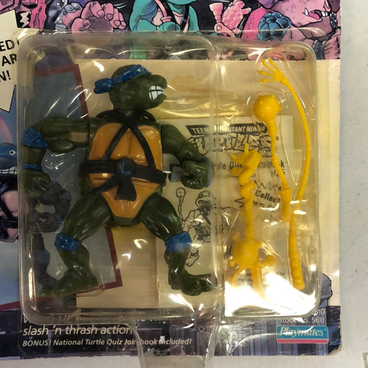 1990 TMNT Ninja Turtles Wacky Action Sword Slicin’ Leo Leonardo Figure FRENLY BRICKS - Open 7 Days