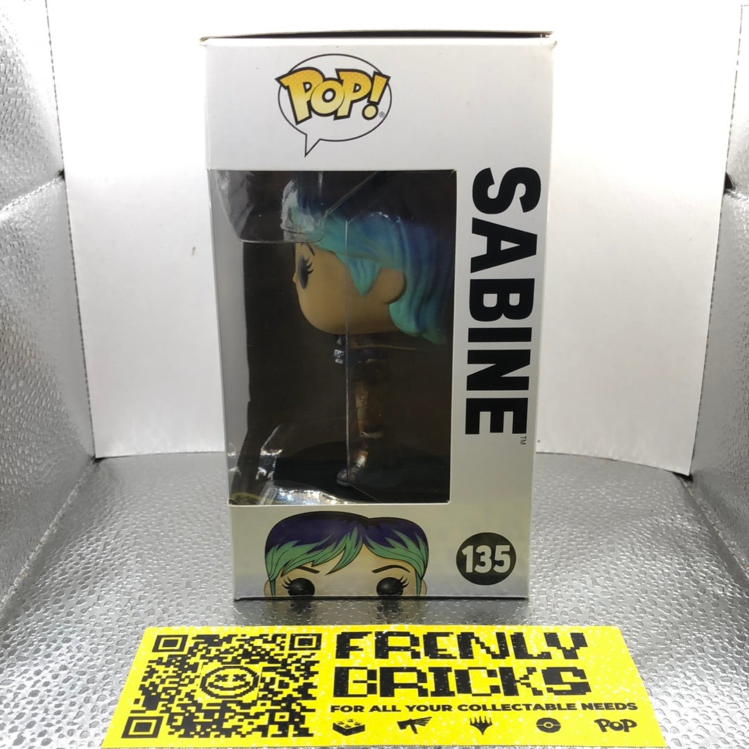 FUNKO POP! VINYL - STAR WARS REBELS - SABINE #135 FRENLY BRICKS - Open 7 Days