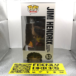 Funko POP! Rocks Jimi Hendrix #53 Vinyl Figure Burning Guitar FRENLY BRICKS - Open 7 Days