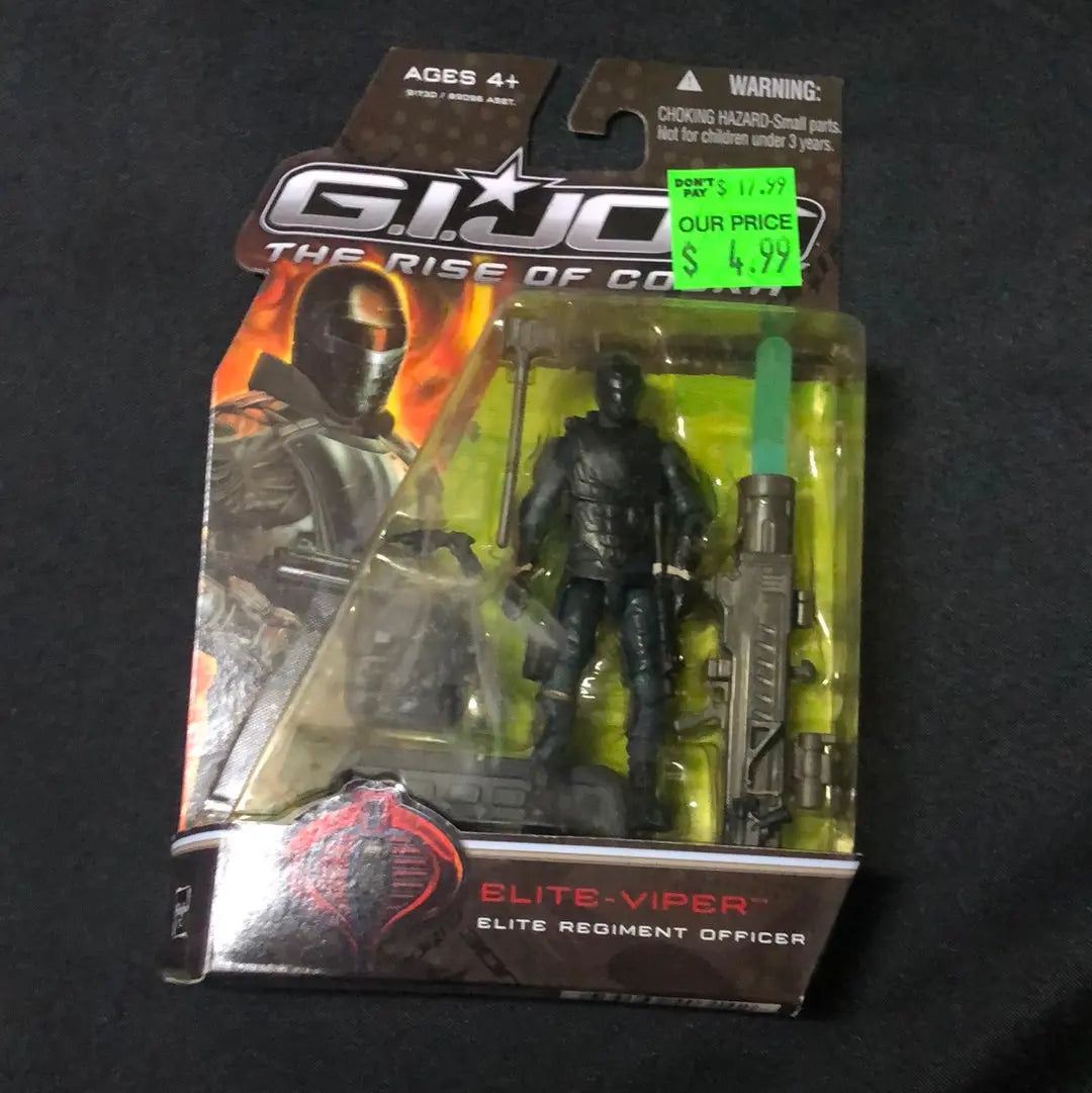 2008 G.I. Joe The Rise of Cobra Movie Elite Viper Regiment Officer Action Figure FRENLY BRICKS - Open 7 Days