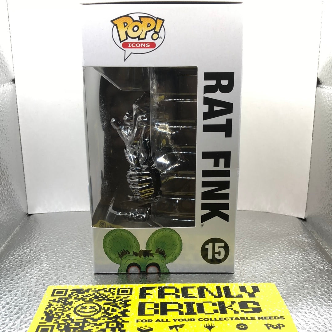 Funko Pop Vinyl 2019 Summer Exclusive Ratfink Green Metallic Rat Fink #15 FRENLY BRICKS - Open 7 Days