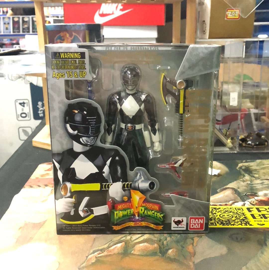 Power Rangers Mighty Morphin S.H. Figuarts Black Ranger Action Figure FRENLY BRICKS - Open 7 Days