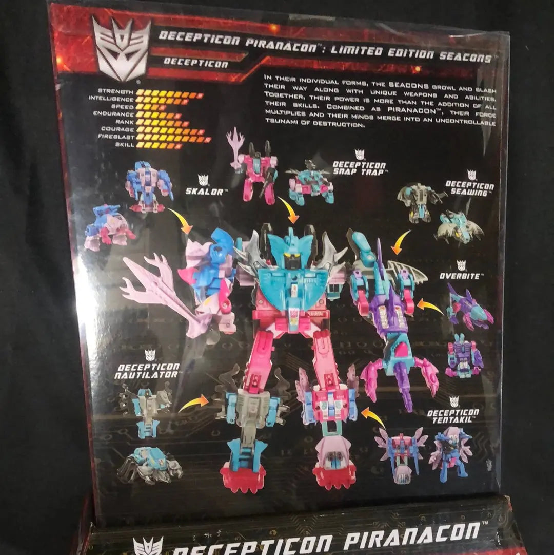 Hasbro Transformation Piranacon SEACONS G1 Model FIGURES  NEW IN BOX FRENLY BRICKS - Open 7 Days