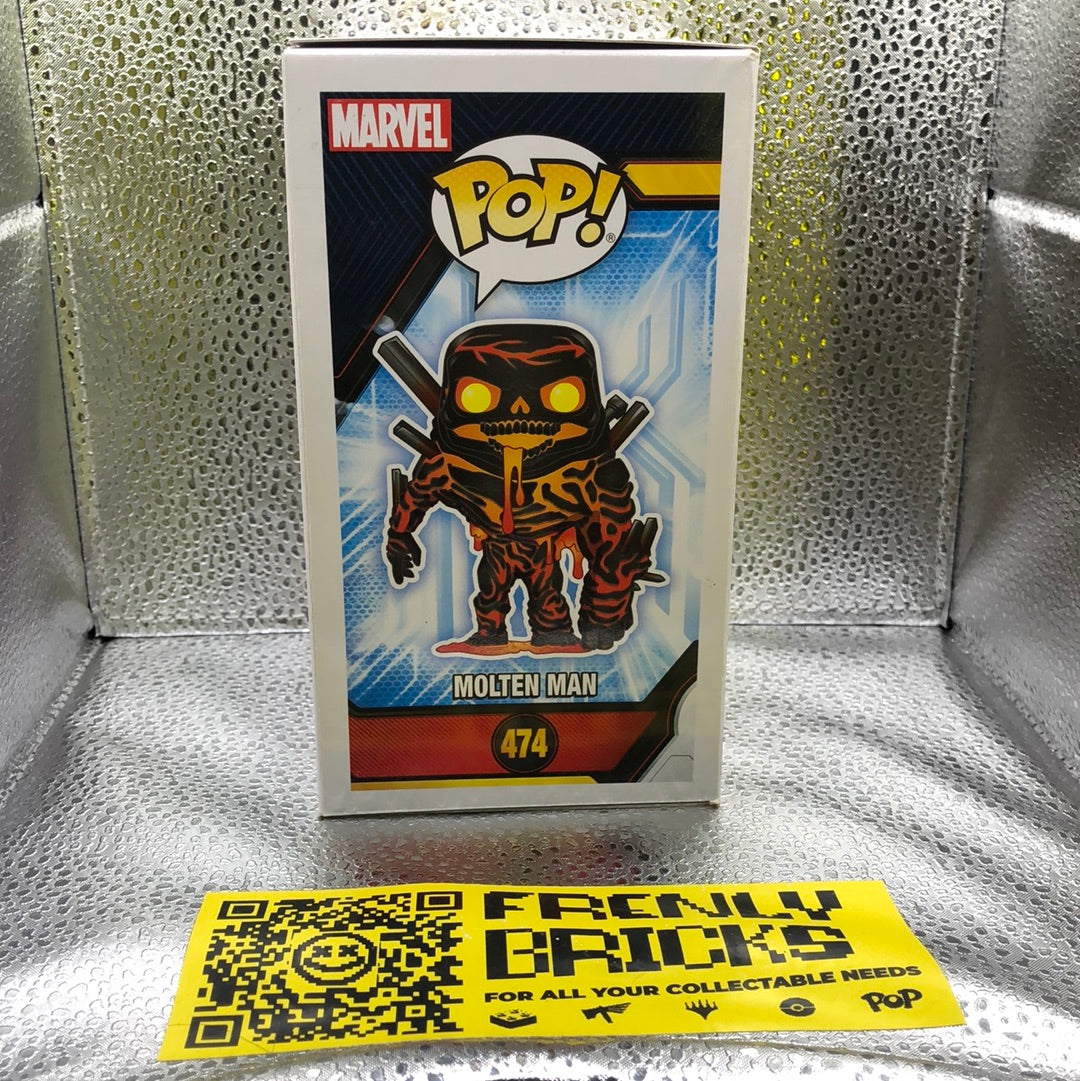 Funko Pop! Vinyl: Marvel - Molten Man (Glow)  #474 FRENLY BRICKS - Open 7 Days