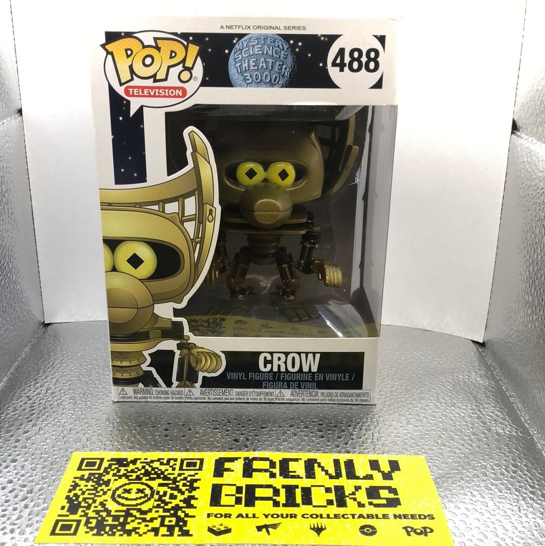 Mystery Science Theater 3000 Crow Pop! Television Vinyl Figure #488 FRENLY BRICKS - Open 7 Days