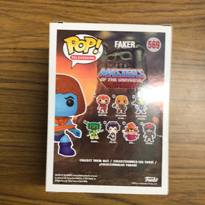 Faker 569 ~ Masters of the Universe (MOTU) ~ Funko Pop Vinyl + FREE PROTECTOR FRENLY BRICKS - Open 7 Days