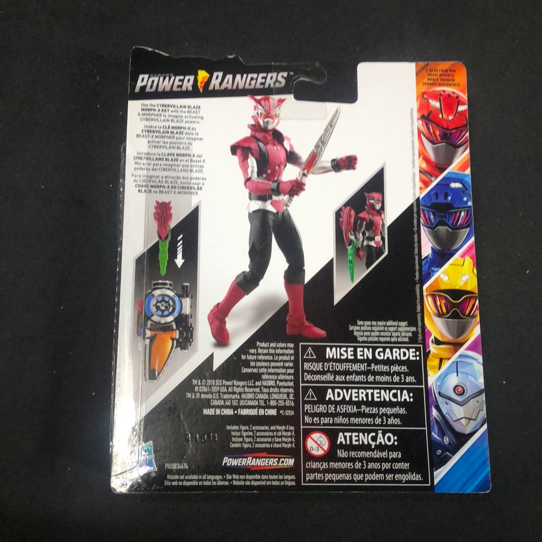 2018 Hasbro Power Rangers Cyber Villain Blaze Beast Morphers Action Figure NEW FRENLY BRICKS - Open 7 Days