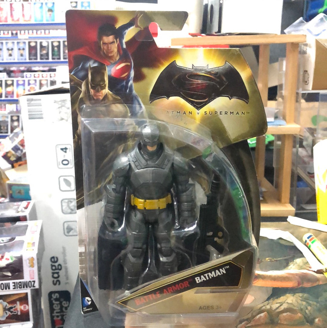 Batman v Superman 6" Figure - Battle Armor Batman New FRENLY BRICKS - Open 7 Days