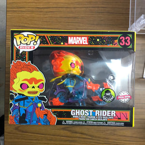 Ghost Rider Black Light #33 Funko Shop Pop Vinyl Popcultcha Exclusive Blacklight FRENLY BRICKS - Open 7 Days