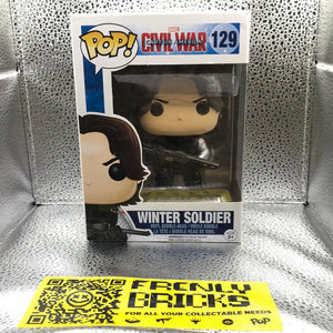 Funko Pop! Vinyl: Marvel - Winter Soldier #129 Captain America Civil War FRENLY BRICKS - Open 7 Days