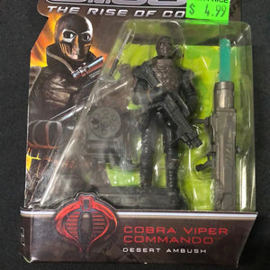 Sealed 2009 GI Joe The Rise of Cobra Cobra Viper Commander Desert Ambush Figure FRENLY BRICKS - Open 7 Days