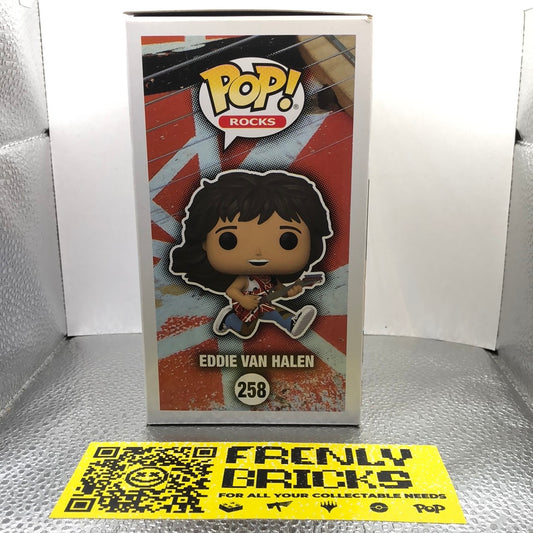 Funko Pop Rocks Eddie Van Halen 258 EVH Jumping Guitar Vinyl Figure w/Protector FRENLY BRICKS - Open 7 Days