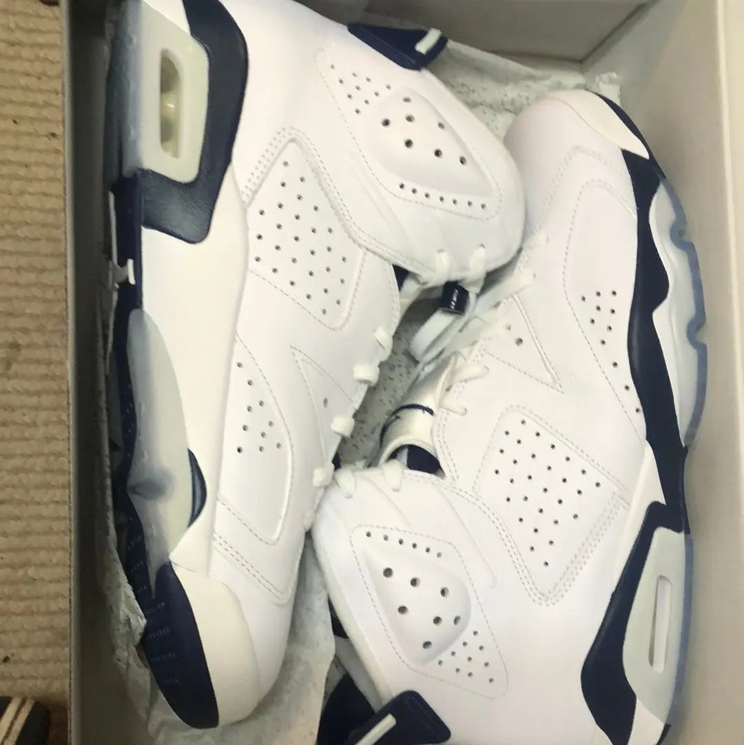 Air Jordan 6 Retro White/Midnight Navy US12 FRENLY BRICKS - Open 7 Days