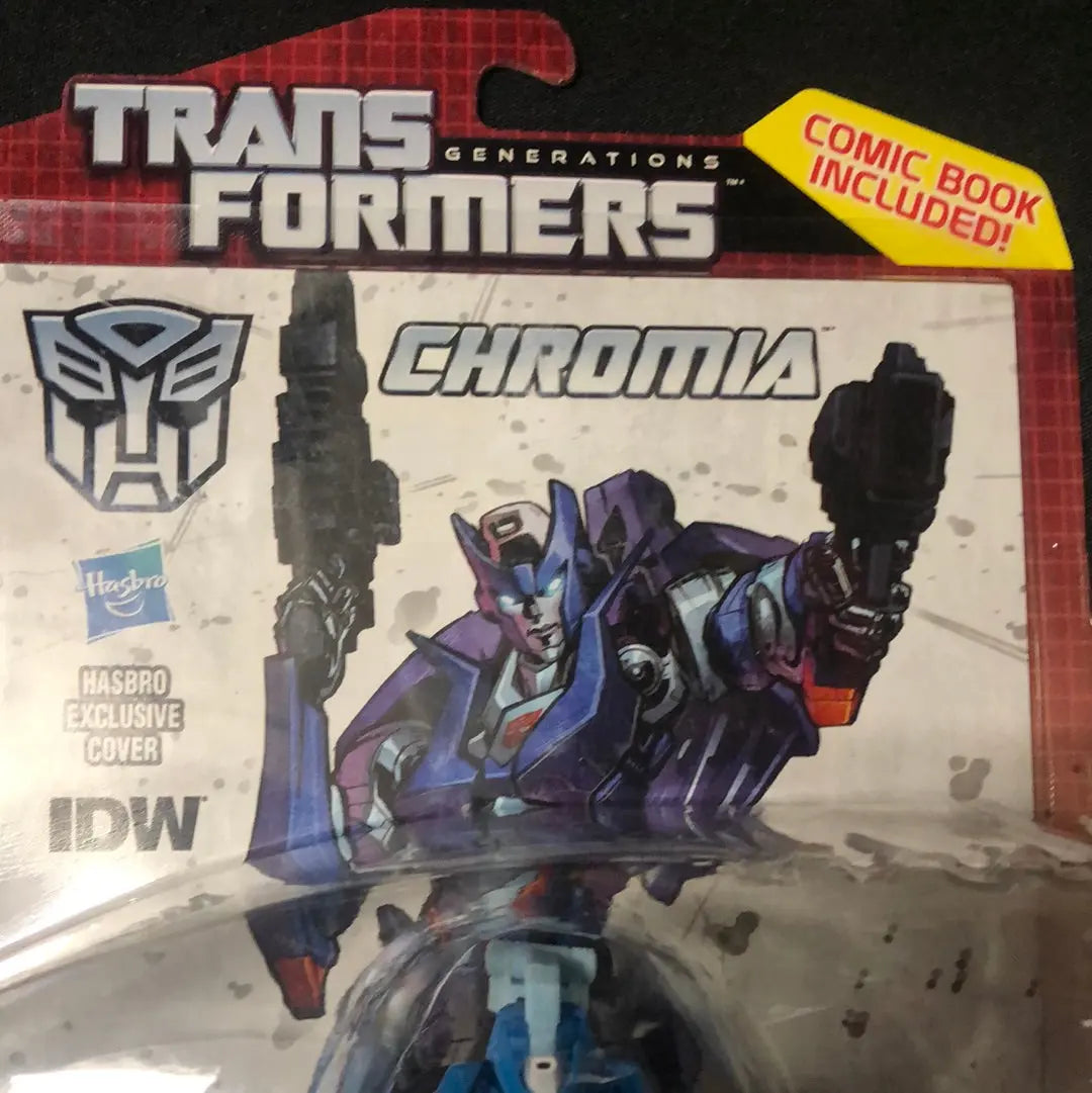 CHROMIA Transformers Generations 30th Deluxe Class 5" Figure IDW Comic Pack 2014 FRENLY BRICKS - Open 7 Days