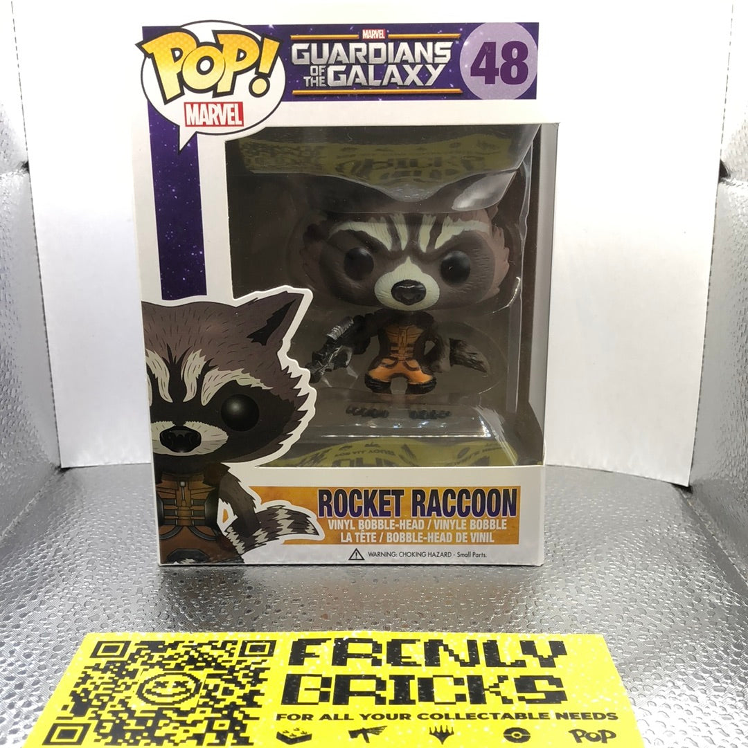 Funko Pop! Vinyl: Marvel - Guardians of the Galaxy - Rocket Raccoon #48 FRENLY BRICKS - Open 7 Days