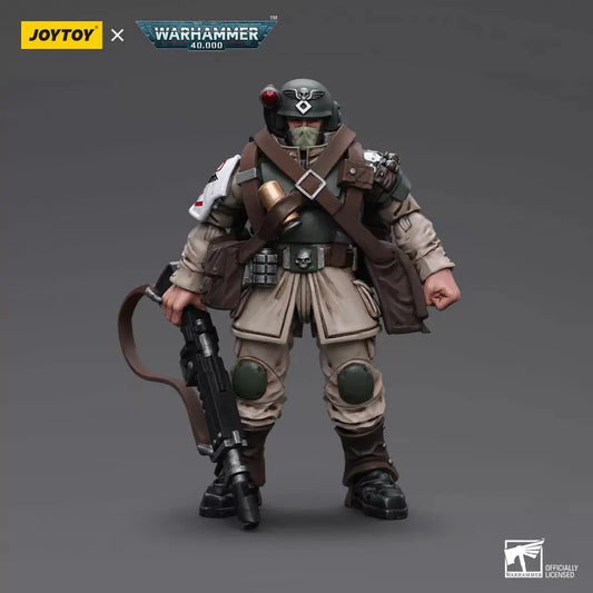 Warhammer Collectibles: 1/18 Scale Astra Militarum Cadian Command Squad Veteran with Medi-pack FRENLY BRICKS - Open 7 Days