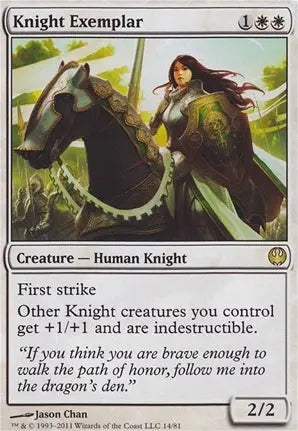 Knight Exemplar Duel Decks: Knights Vs. Dragons (R) Collector #: 014 FRENLY BRICKS - Open 7 Days