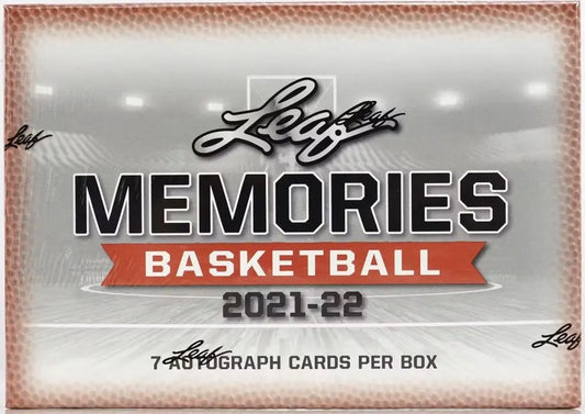 2021-22 Leaf Memories Basketball Hobby Box FRENLY BRICKS - Open 7 Days