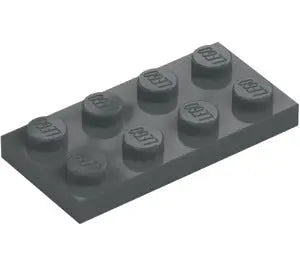 LEGO Dark Stone Gray Plate 2 x 4 (3020 / 5584) FRENLY BRICKS - Open 7 Days