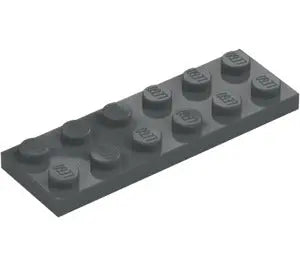 LEGO Dark Stone Gray Plate 2 x 6 (3795) FRENLY BRICKS - Open 7 Days