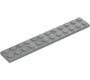 LEGO Medium Stone Gray Plate 2 x 12 (2445) FRENLY BRICKS - Open 7 Days