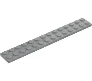 LEGO Medium Stone Gray Plate 2 x 14 (91988) FRENLY BRICKS - Open 7 Days
