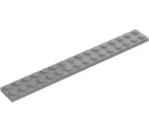 LEGO Medium Stone Gray Plate 2 x 16 (4282) FRENLY BRICKS - Open 7 Days
