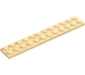 LEGO Tan Plate 2 x 12 (2445) FRENLY BRICKS - Open 7 Days