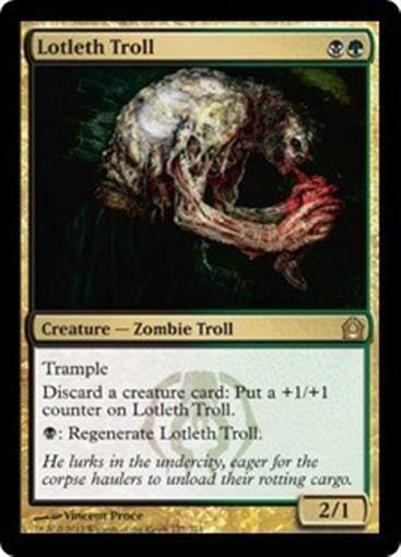 LOTLETH TROLL Return to Ravnica MTG Gold Creature—Zombie Troll FRENLY BRICKS - Open 7 Days