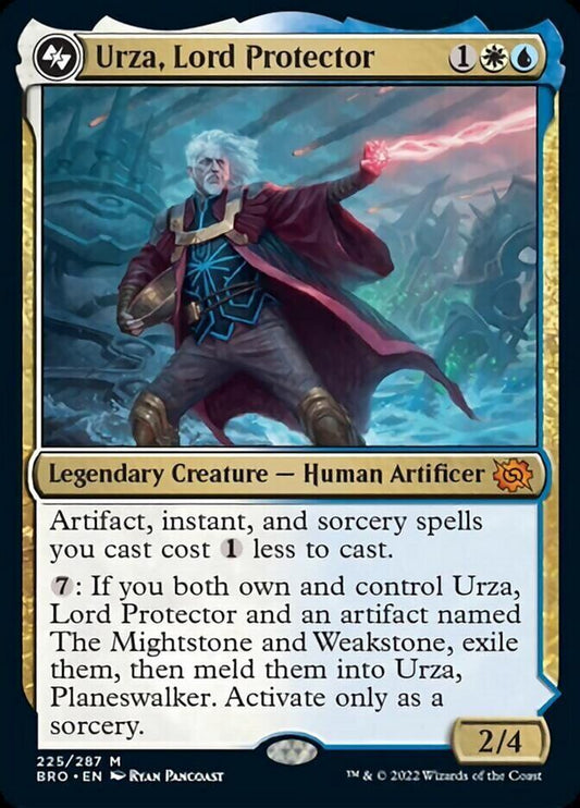 MTG - URZA, LORD PROTECTOR - The Brothers' War (M) FOIL 225 FRENLY BRICKS - Open 7 Days