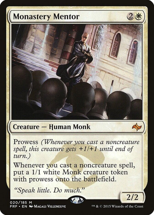 Monastery Mentor (NM) Fate Reforged MTG 020 FRENLY BRICKS - Open 7 Days