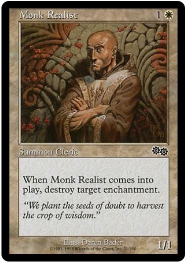Monk Realist Urza's Saga (C) Collector #: 021 FRENLY BRICKS