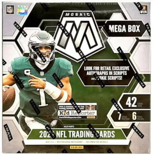 2023 PANINI MOSAIC FOOTBALL MEGA BOX (REACTIVE BLUE PARALLELS!) FRENLY BRICKS - Open 7 Days