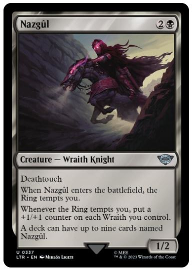 Nazgul (337) M/NM Magic: The Gathering MTG The Lord Of The Rings FRENLY BRICKS - Open 7 Days