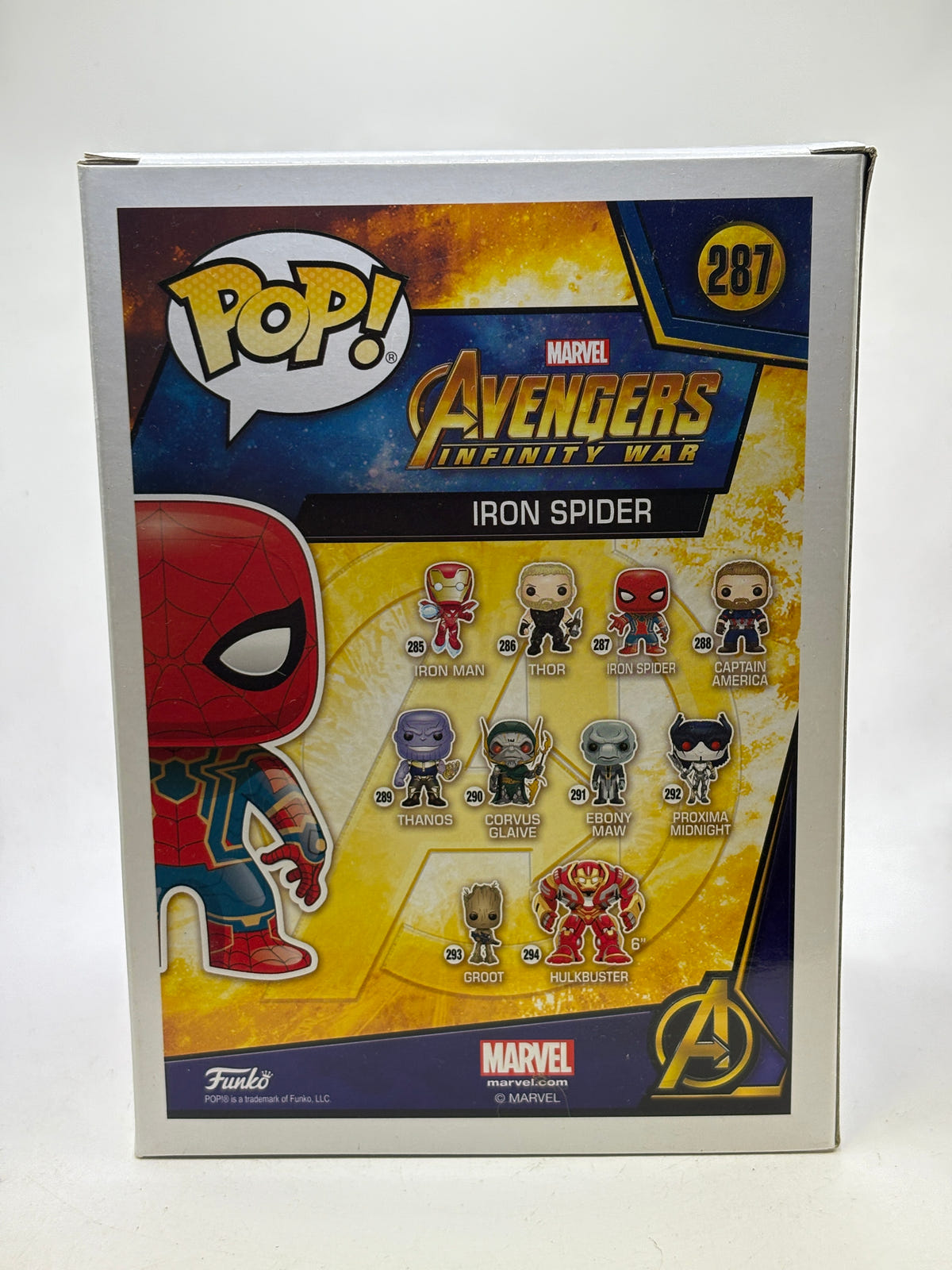 Funko Pop Marvel Infinity War Iron Spider 287 3 image 3