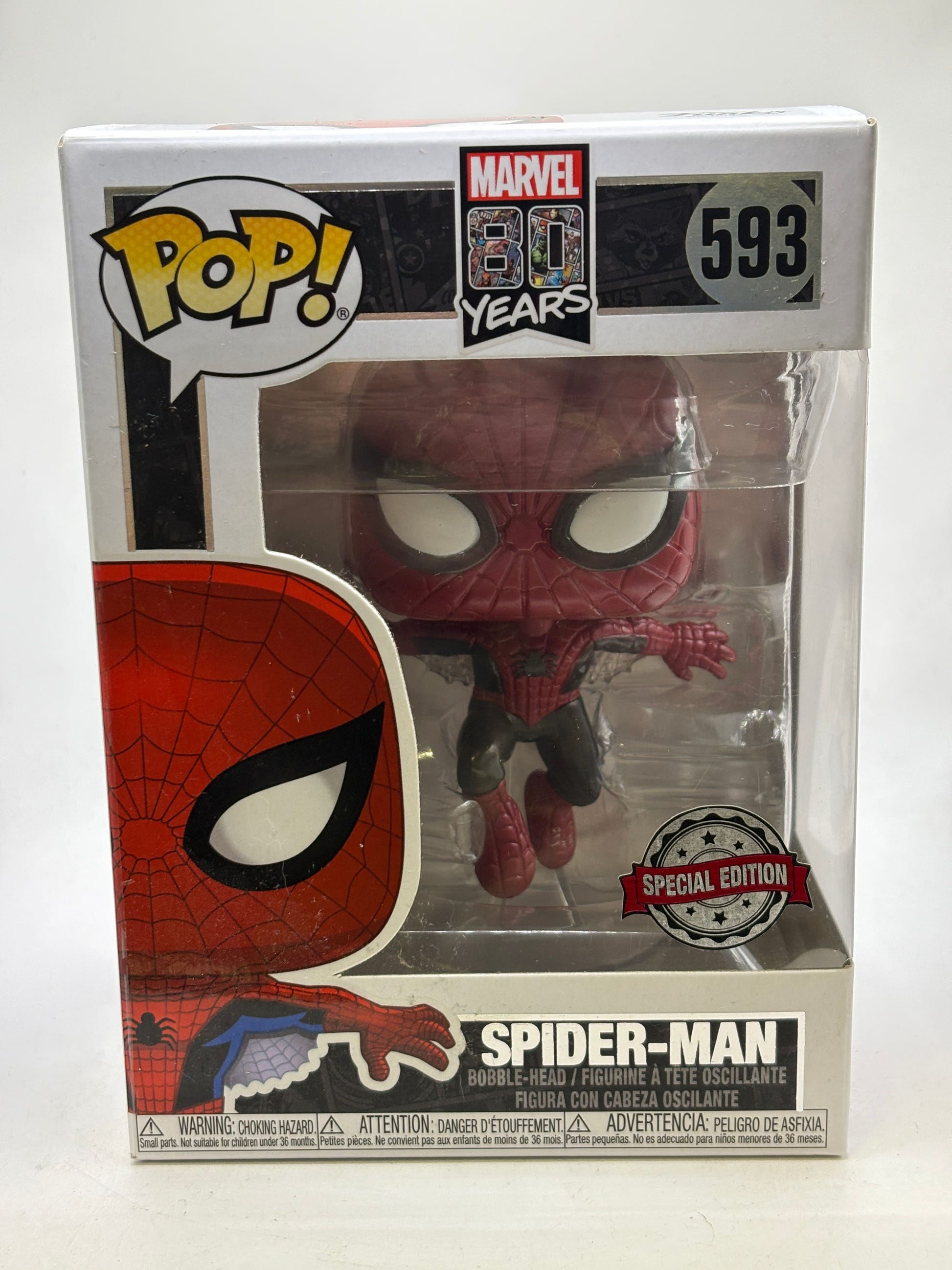 Funko Pop Marvel 80 Years Spider-Man 593 front image 1
