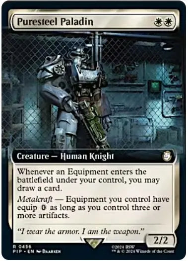 Puresteel Paladin (0456 - Extended Art) Universes Beyond: Fallout 0456 FRENLY BRICKS - Open 7 Days