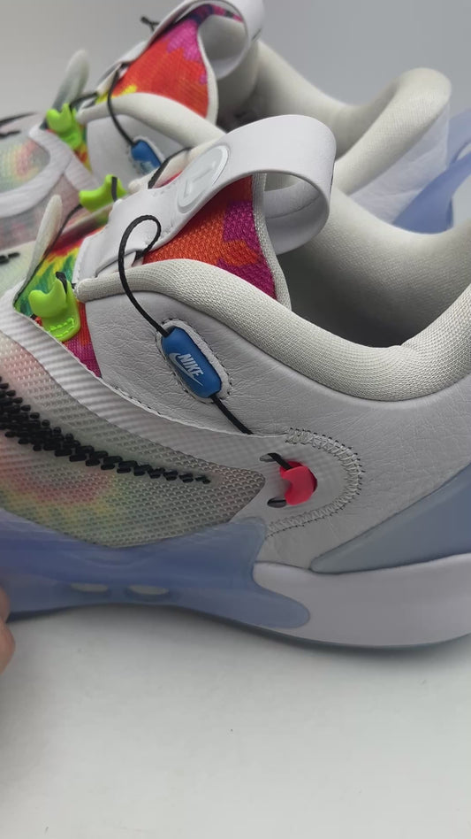 Nike Adapt BB 2.0 Men's Basketball Shoes Tie Dye, White, Size 12