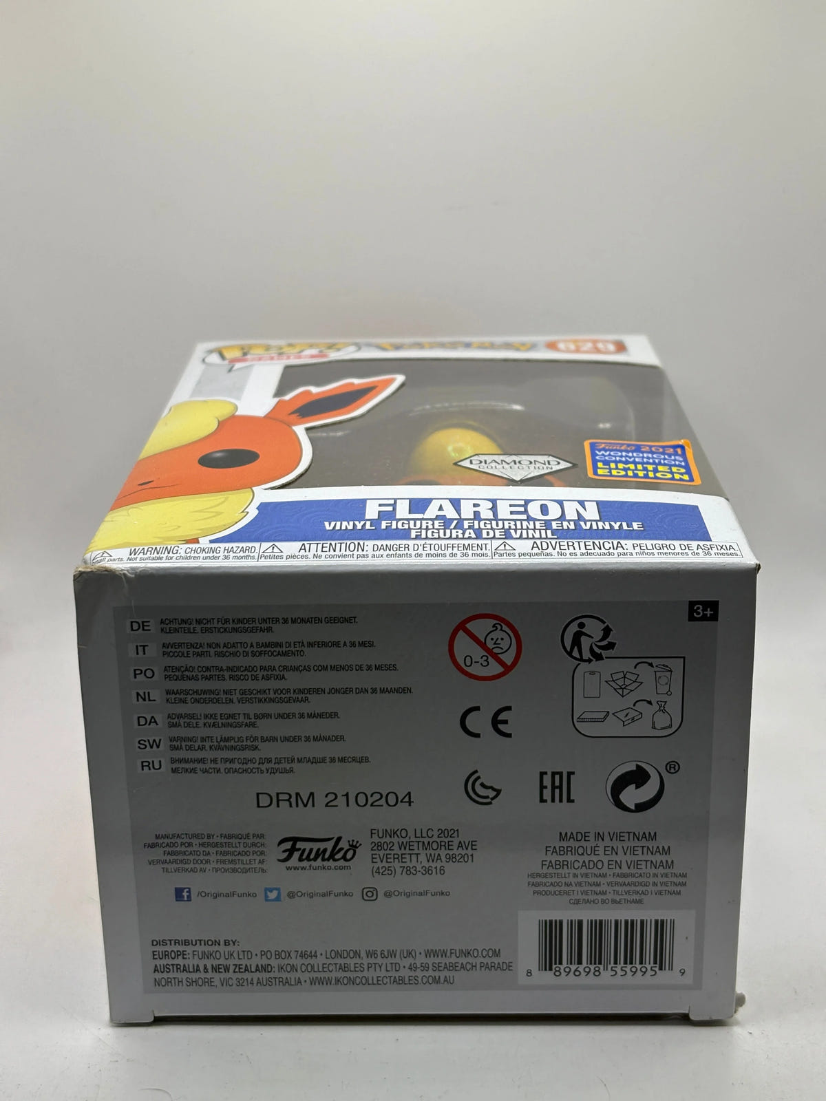 Funko POP! Games Pokémon #629 Flareon Diamond 2021 Wondrous Limited image 12