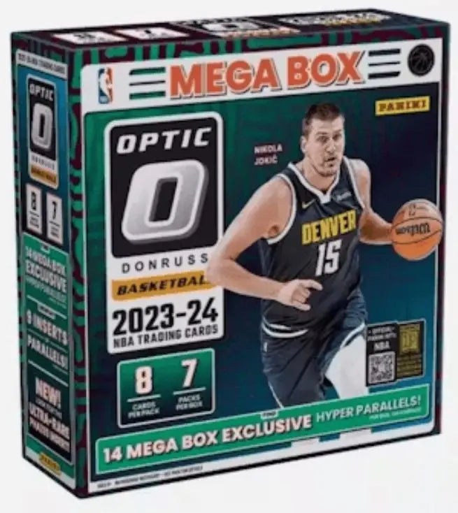 2023-24 PANINI DONRUSS OPTIC BASKETBALL MEGA BOX (HYPER PINK PRIZMS) FRENLY BRICKS - Open 7 Days