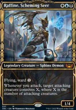 Raffine, Scheming Seer (Showcase) Streets of New Capenna Variants (M) Collector #: 327 FRENLY BRICKS - Open 7 Days