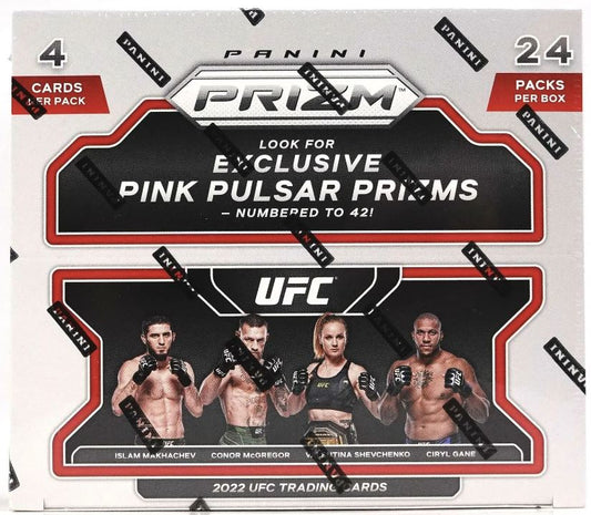2022 Panini UFC Prizm Retail 24-Pack Box (Pink Pulsar Prizms) FRENLY BRICKS - Open 7 Days