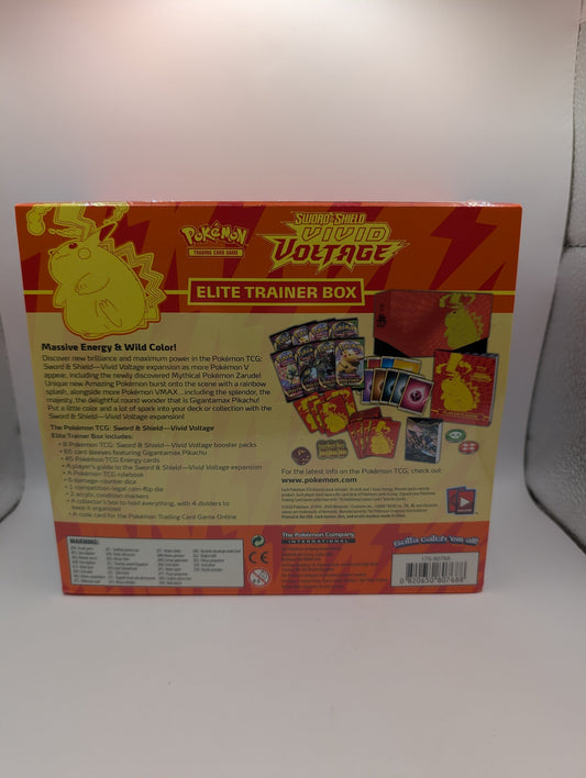 Pokémon Vivid Voltage Elite Trainer Box - Sword And Shield ETB Brand New Sealed FRENLY BRICKS - Open 7 Days