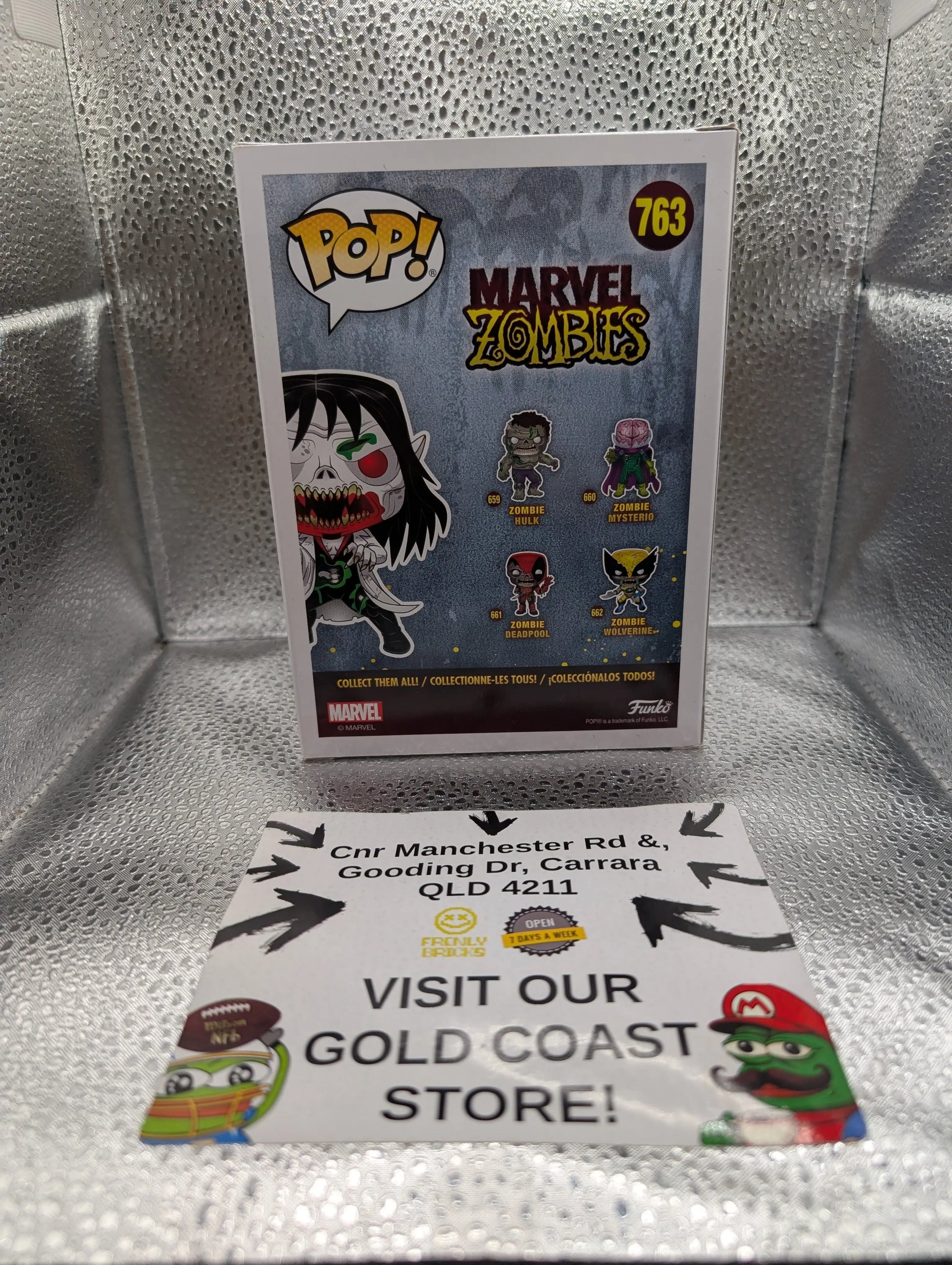 Funko POP Marvel Zombie Mobius #763 ECCC Exclusive FRENLY BRICKS - Open 7 Days