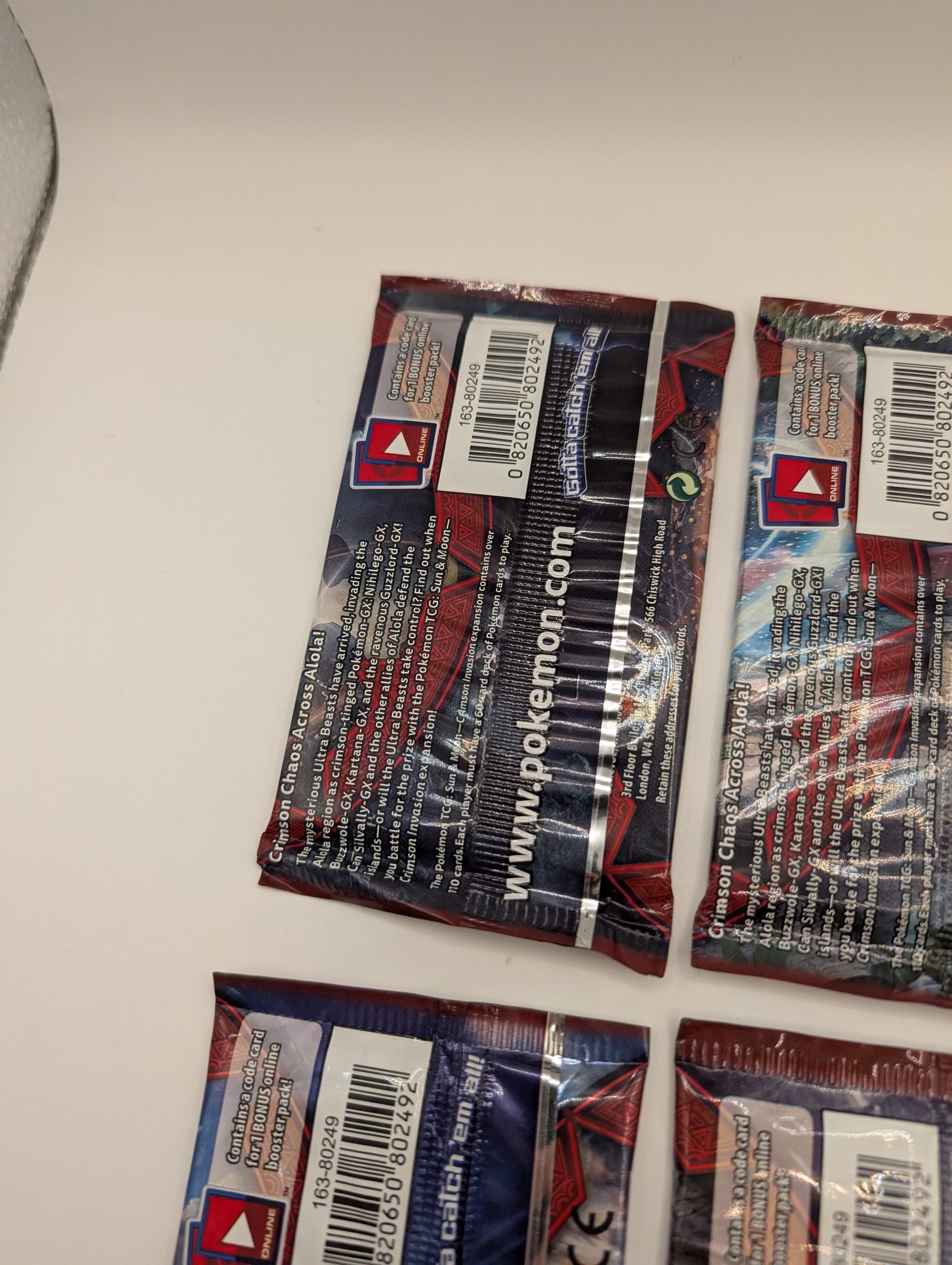 Crimson Invasion - Sealed 4 Booster Pack Art Set - Pokémon Sun & Moon TCG FRENLY BRICKS - Open 7 Days